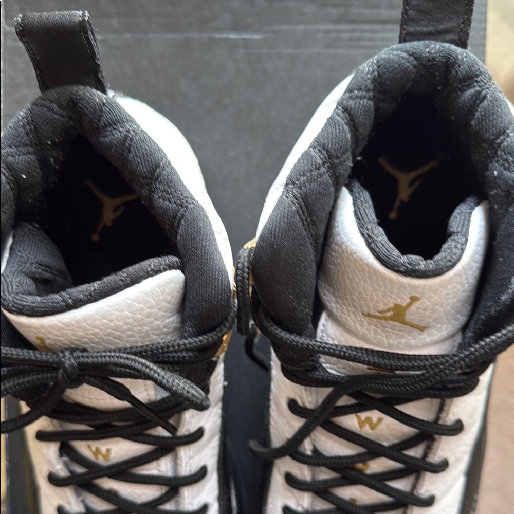 Jordan Retro 12 Black White Sneakers - Picture 7 of 10